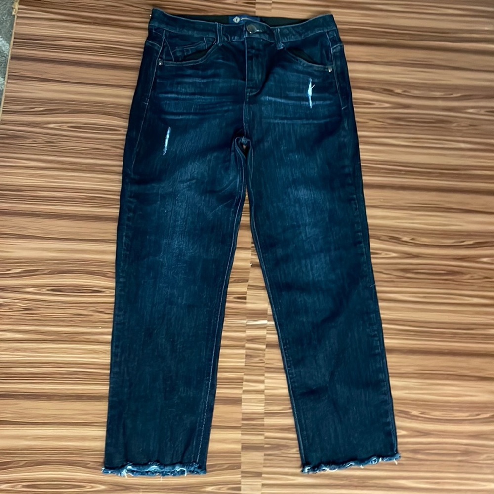Democracy Ab Solution Distressed Jeans Size 8